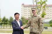 신상진 성남시장, 평택 험프리스 기지 방문…한미 우호 협력 다져