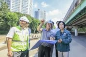 신계용 과천시장, 국도47호선 신갈현교차로 31일 서울방향 도로 전환 앞두고 현장 점검 실시