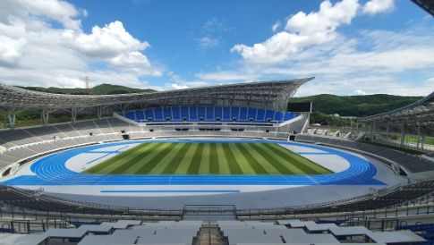 2022 경기도종합체육대회 개막식이 열리는 용인미르스타디움 전경