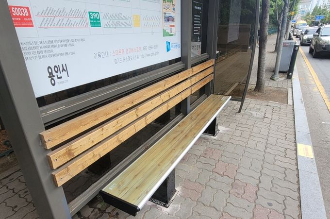용인시 기흥구 동백1동, 버스승강장 5곳에 온열의자 설치
