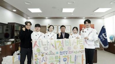 성남시청 빙상팀, 밀라노서 '금빛 질주'…역대 최고 성적 새로 썼다