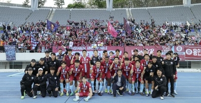 용인FC, 창단 '첫 승'…리그 순위 한 단계 상승