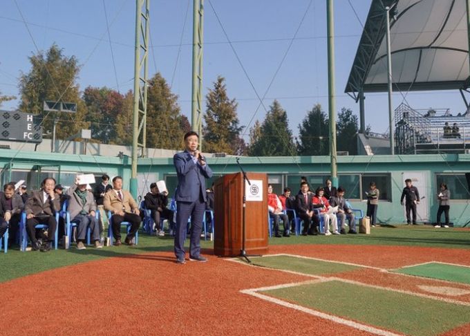 신상진 성남시장, ‘제21회 성남시장기 경기도 초중고 야구대회’ 개회식 참석