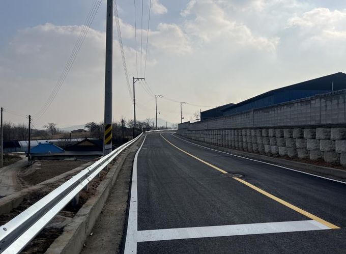 용인특례시 처인구 백암면 백봉리에 개통된 농어촌도로 '봉리선 리도206호 1구간'