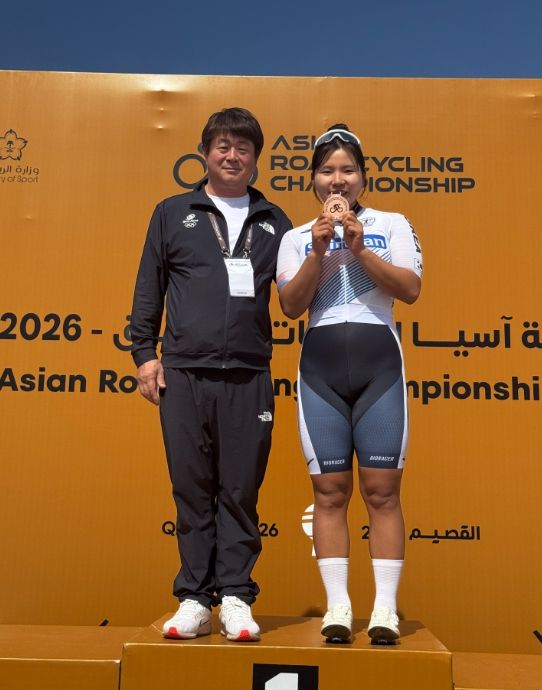 금산군청 소속 신지은 선수 2026 도로 아시아선수권대회 시상