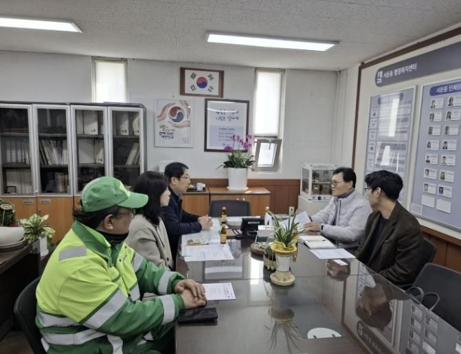 수원시 권선구 서둔동, 청소 대행업체와 간담회…