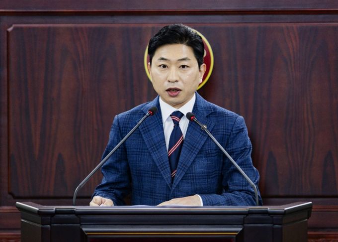 김종복 의원 5분발언 모습